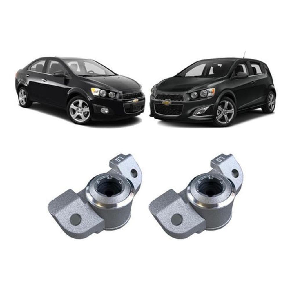 Par Coxim Batente Traseiro Chevrolet Gm Sonic 2012 2013 2014
