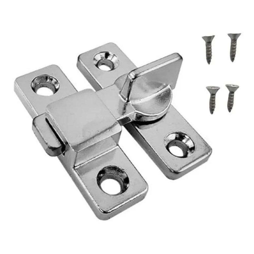 10X Fecho Tranqueta Tramela Para Porta Em Alumínio E Aço