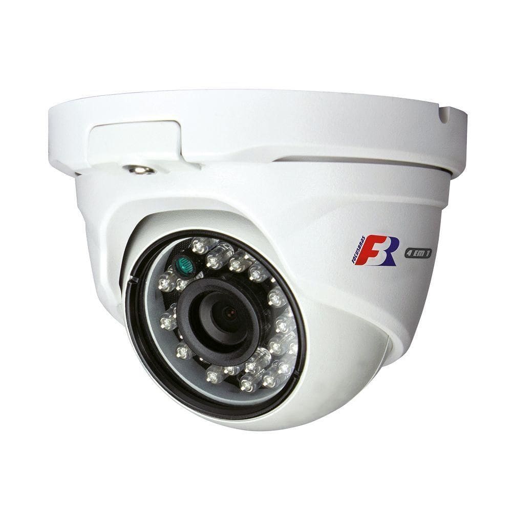 Camera Dome Fbr Metal Ir25 2 Megapixels 2.8mm Cvi Tvi Ahd Cvbs Ip66
