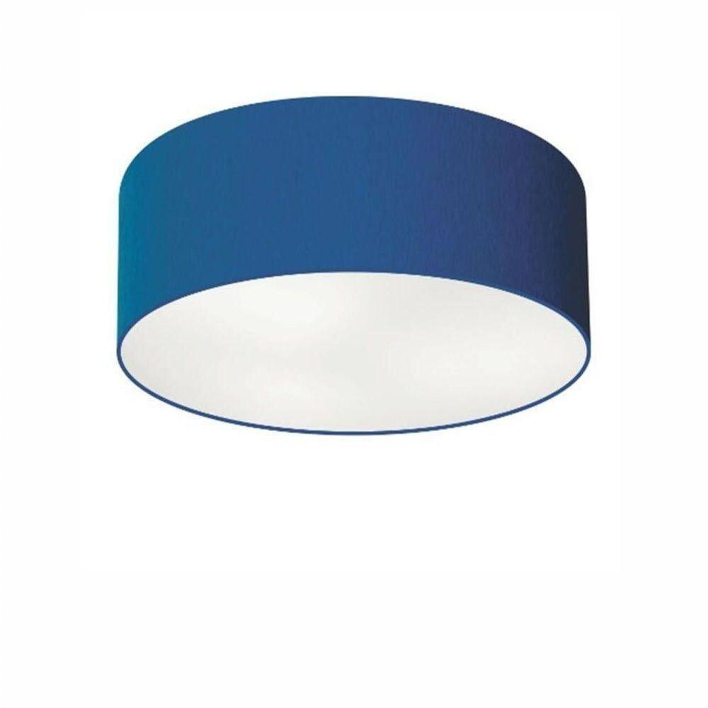 Plafon Para Sala Cilíndrico Sl-3046 Cúpula Cor Azul Marinho