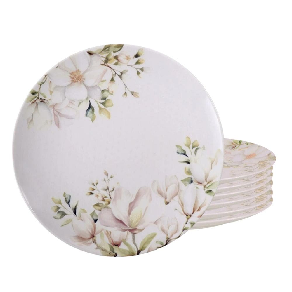 Jogo De Pratos Raso 28Cm 6Pcs Porcelana Magnolia Tramontina