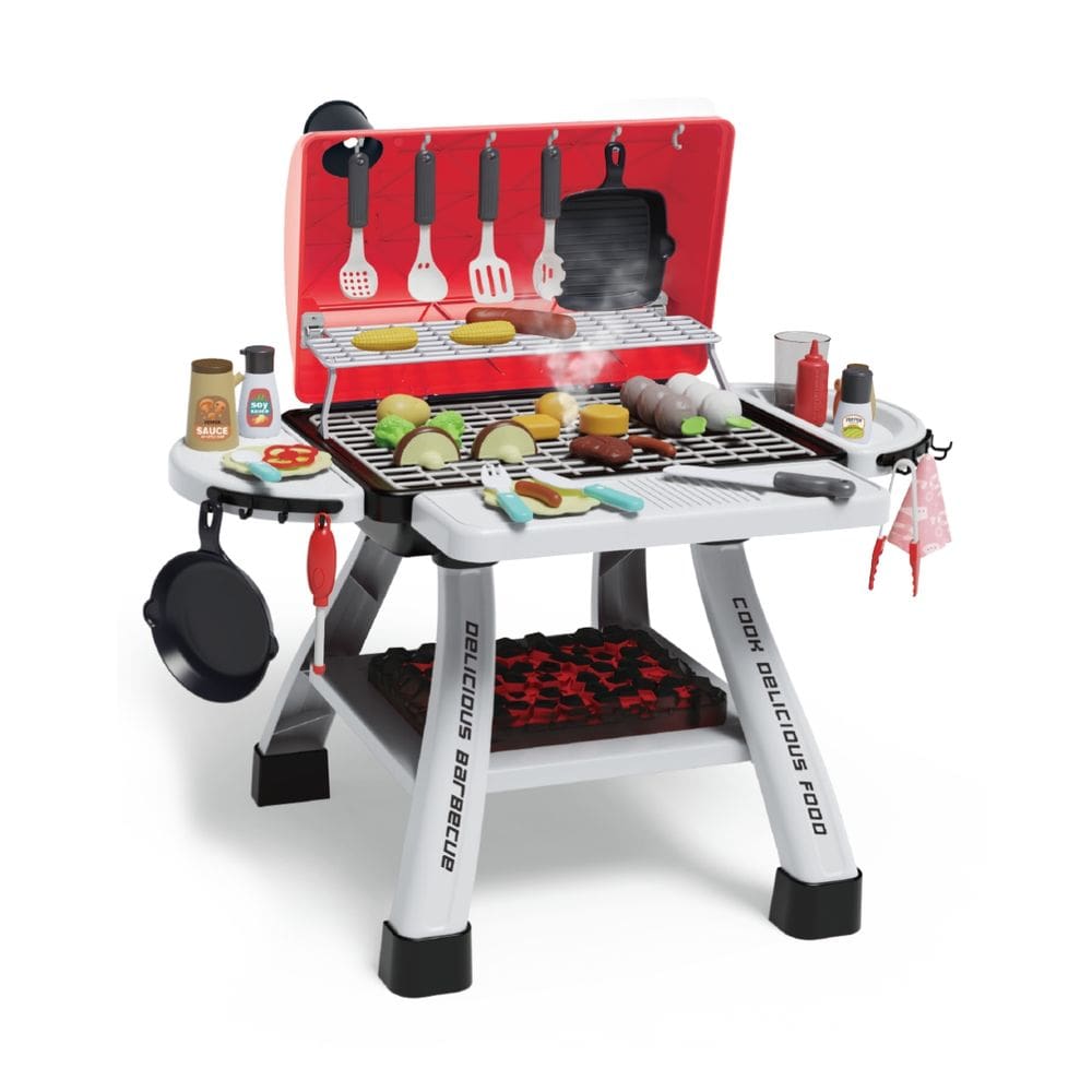 Churrasqueira Infantil c/Som Fumaça Mini Chef 41pç Maxi Toys