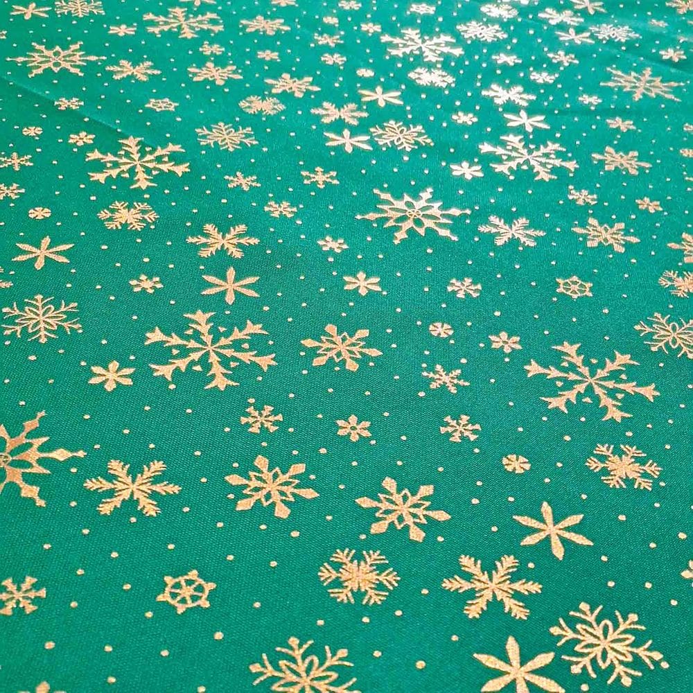 Tecido Oxford Natal Estampado Natalino Brilho  Rolo 4 Metros