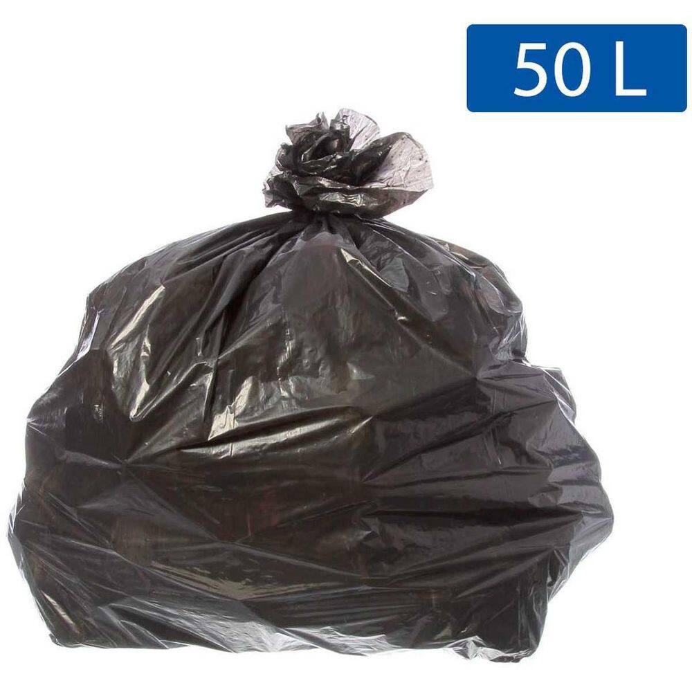 Saco Para Lixo 050L Preto 63X80Cm