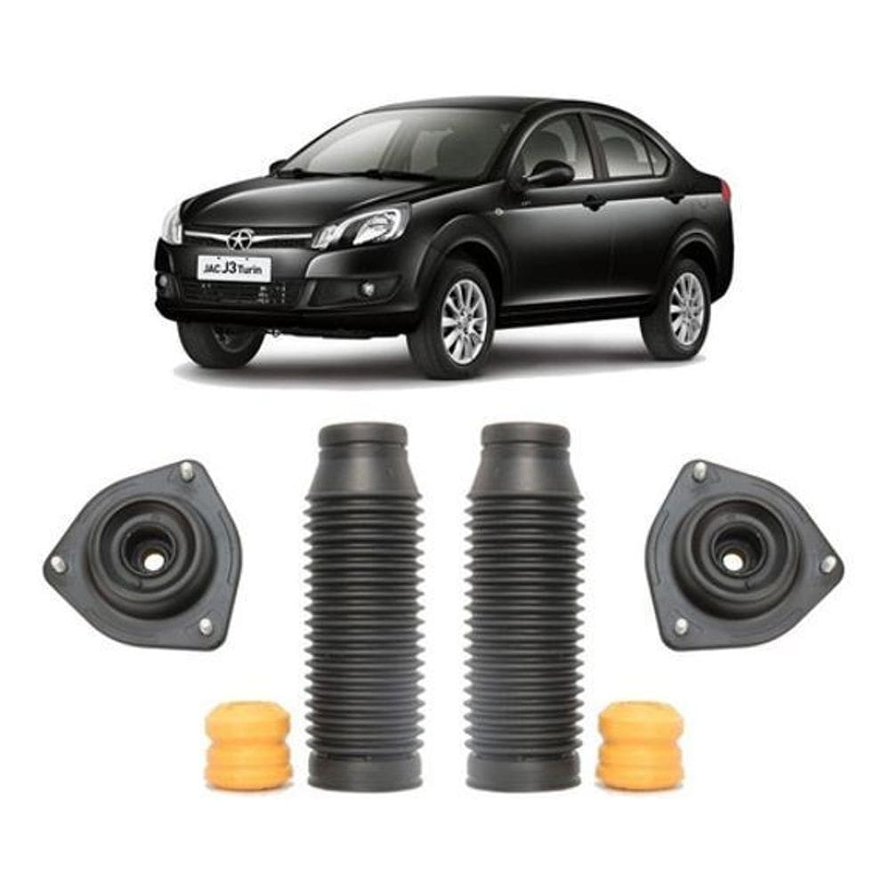 Kit Batente Amortecedor Dianteiro Jac J3 Turin 2011 A 2016