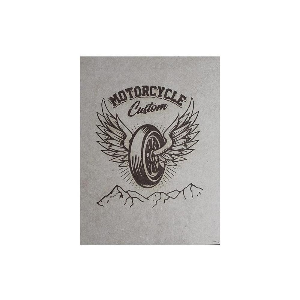 Placa Decorativa Adesiva Não É Segredo Roda Mdf 30X40 Ns0402