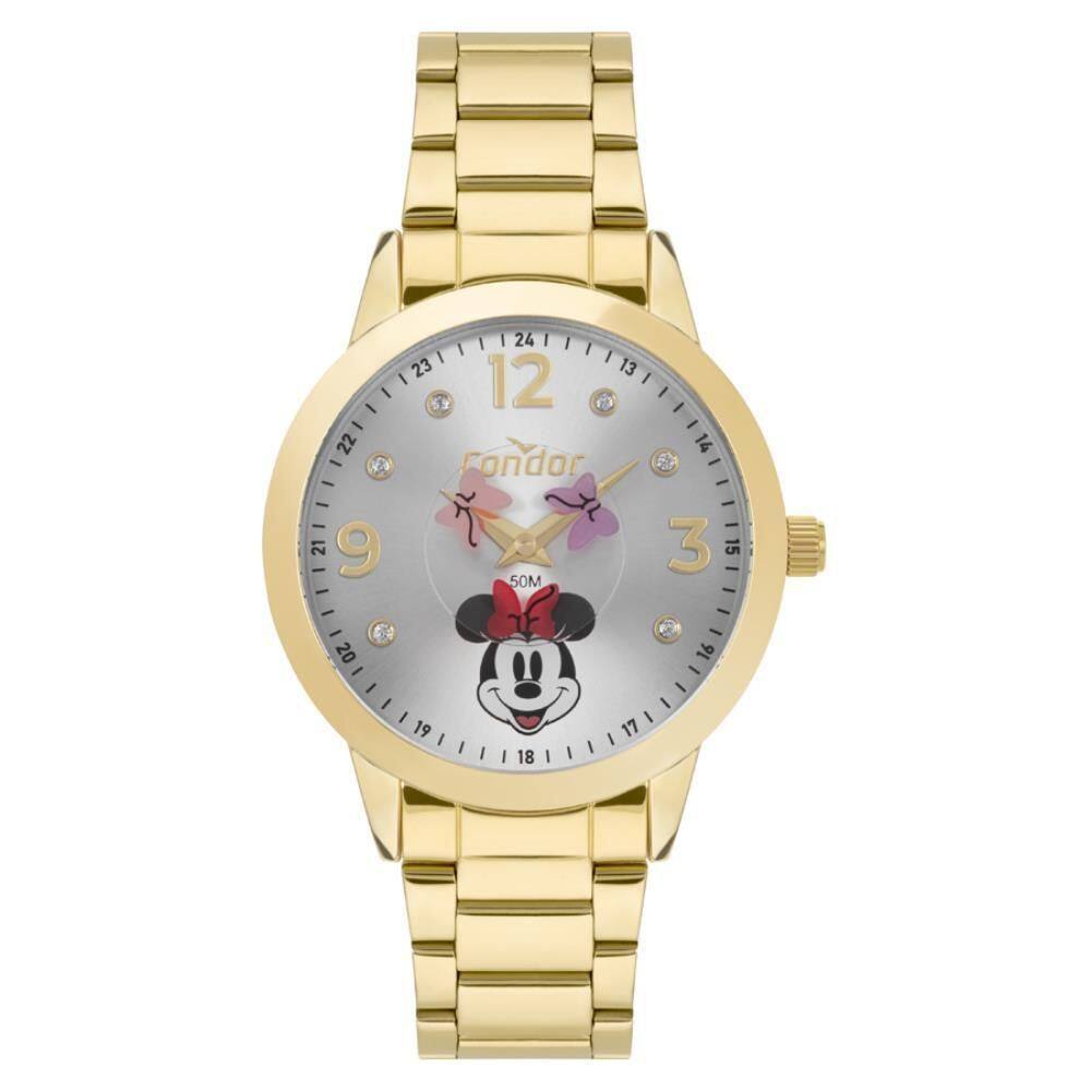 Relógio Condor Feminino Ref: Co2034Ap/4K Dourado Minnie