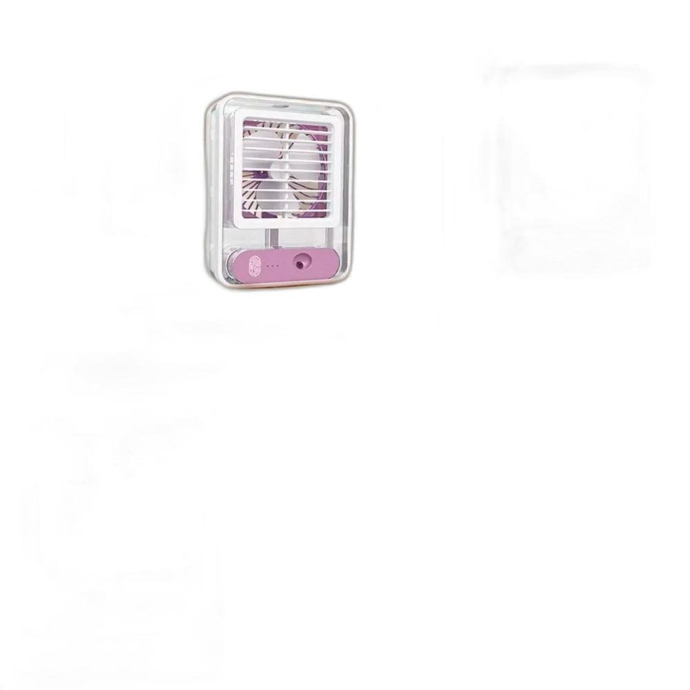 Mini Ventilador Umidificador Portatil Recarregavel Com Led
