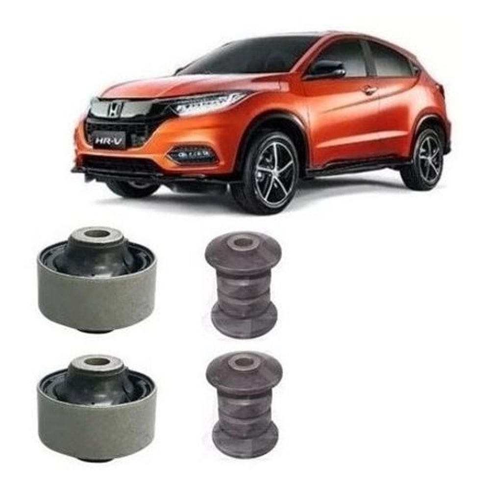 Kit 4 Bucha Da Bandeja Balança Honda Hrv 2016 Ate 2018