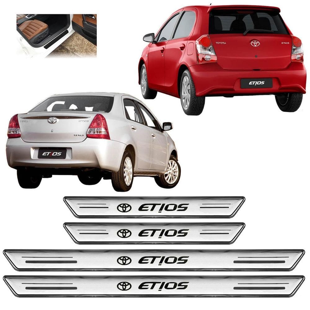 Soleira De Porta Platinum Etios Todos 2013 A 2021 Prata