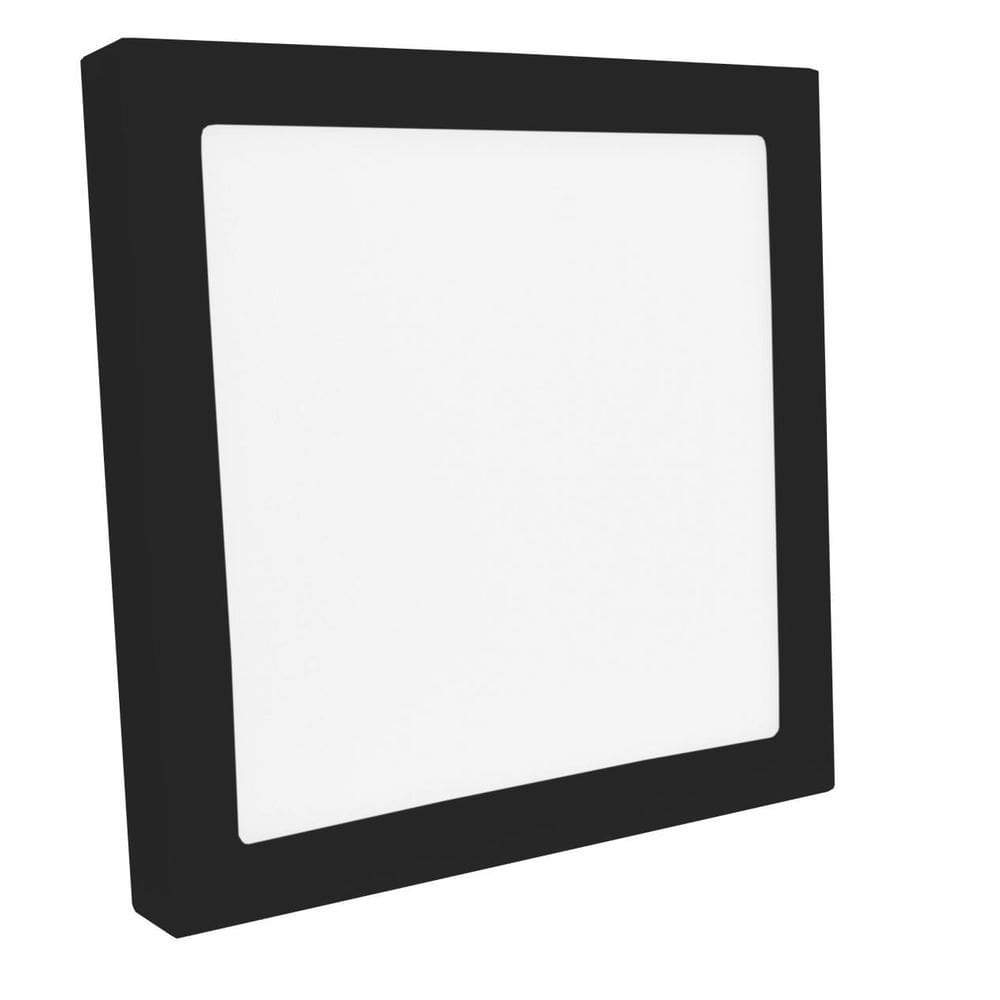 Luminária Led Sobrepor Jet Black 36W 5700K Save Energy