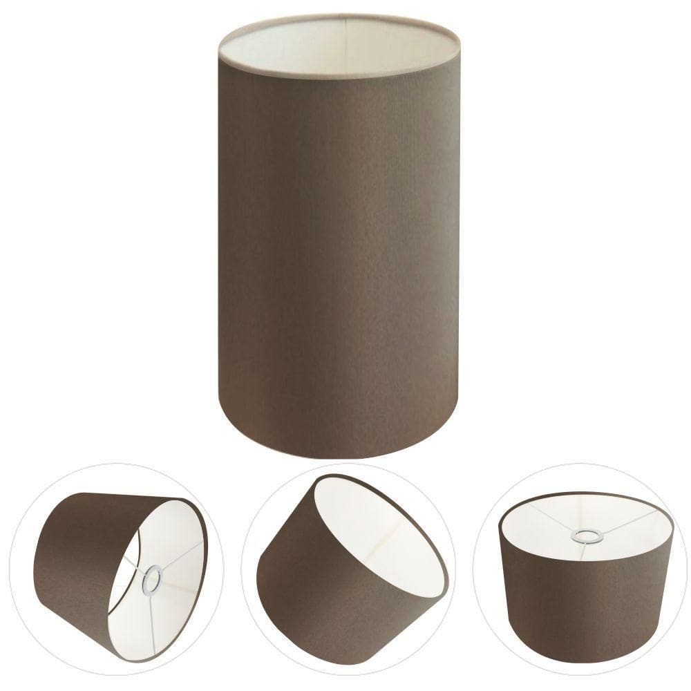 Cúpula Abajur Cilíndrica Cp-7002 ø13x30cm Caqui