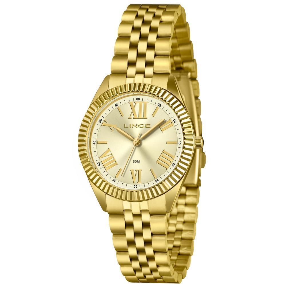 Relógio Feminino Lince Dourado LRGM047L36 C3KX