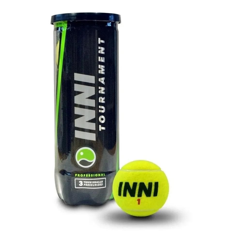 10X Bola De Tênis Inni Tournament - Tubo Com 3 Bolas