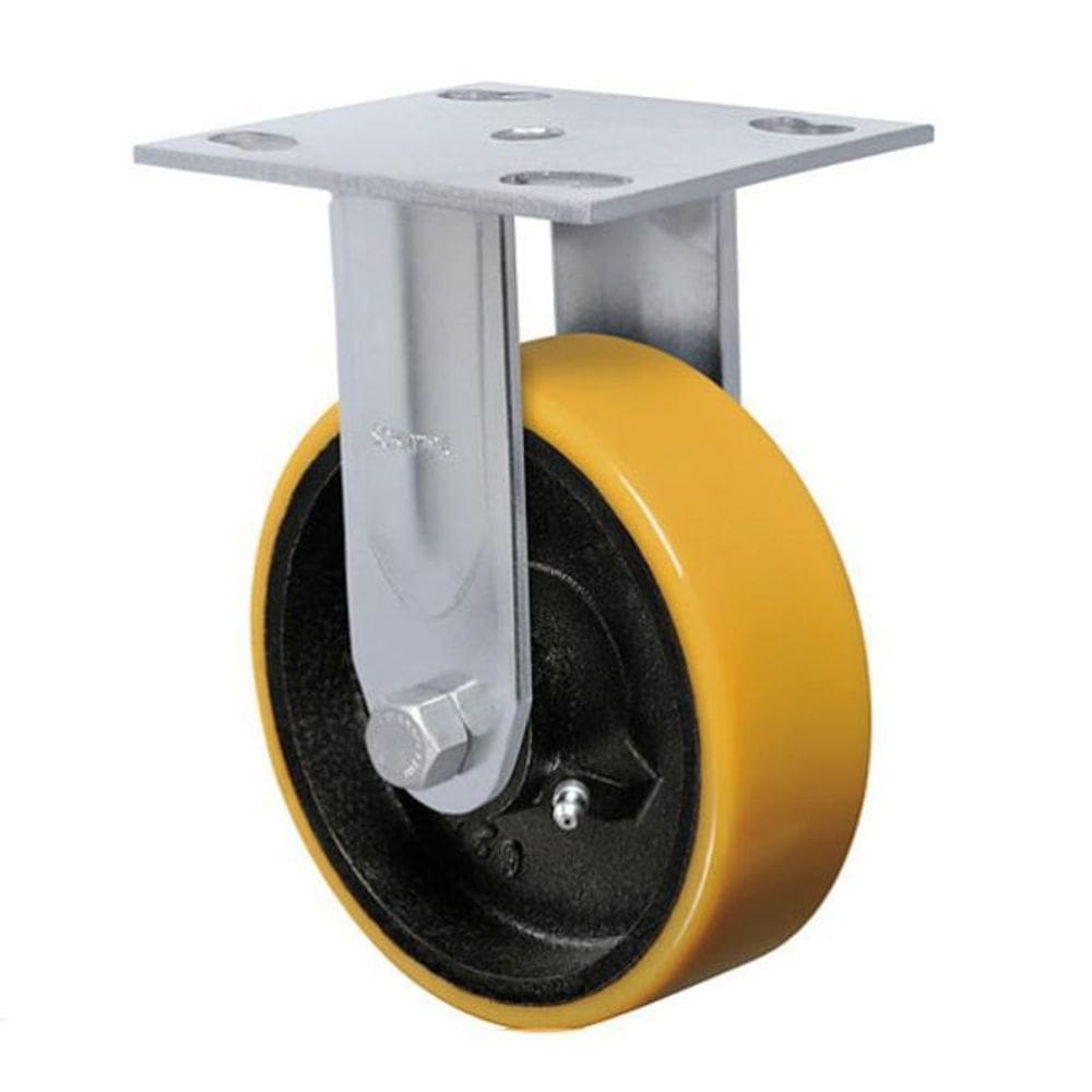 Rodízio Fixo De Poliuretano 4 Pol. 100Mm Suporta Até 500Kg