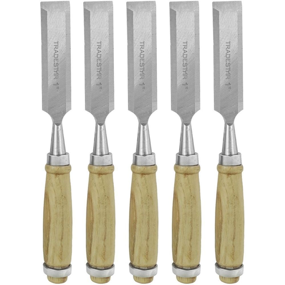 Kit 5 Kit 5 Formão Madeira Corte Entalhe 1 Pol 25 Mm