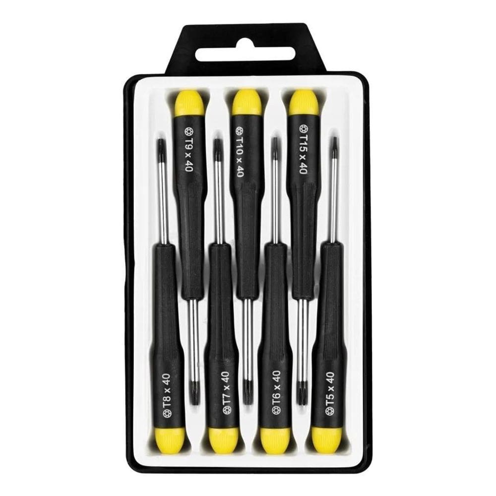 10X Chave Torx Precisão 7 Peças T5 A T10 - Eda 8Nh Cor Preto
