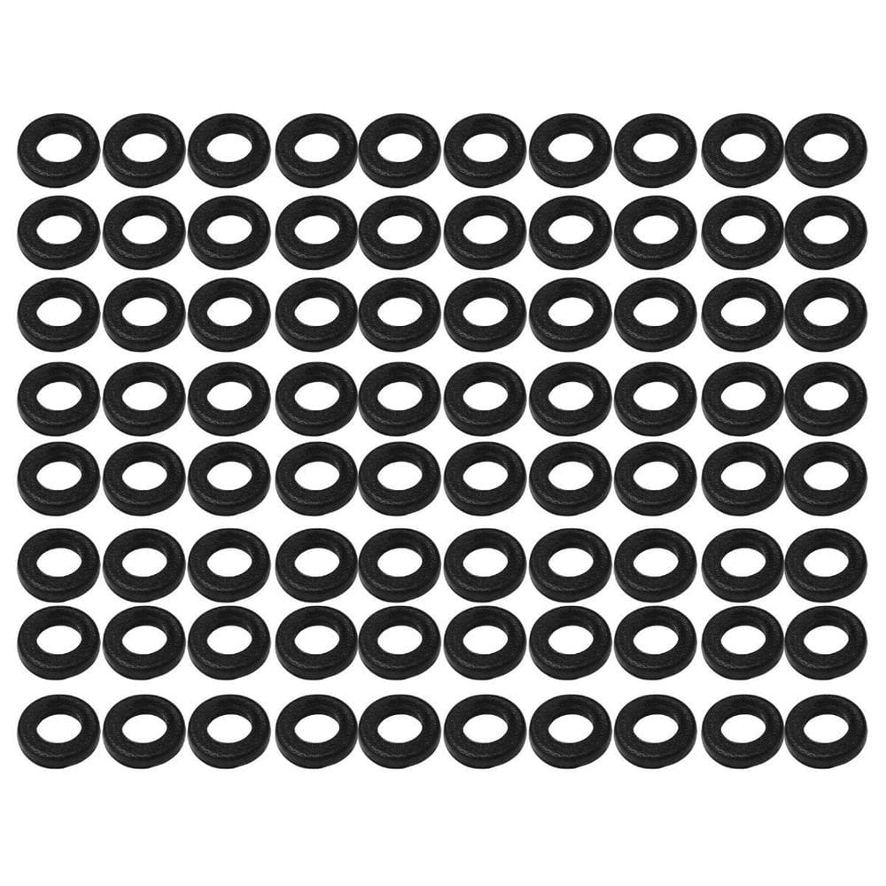 Kit 80 Arruela Plástica Preta De Parafuso Afinação Bateria
