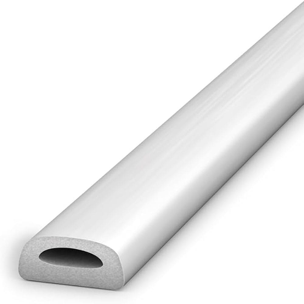 Veda Frestas Adesivo 4mm Branco Isolamento Térmico Vedação Porta Janela