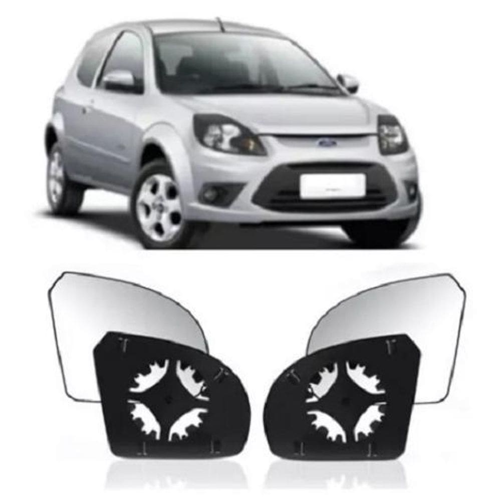 Par Lente Espelho Retrovisor Ka 2012