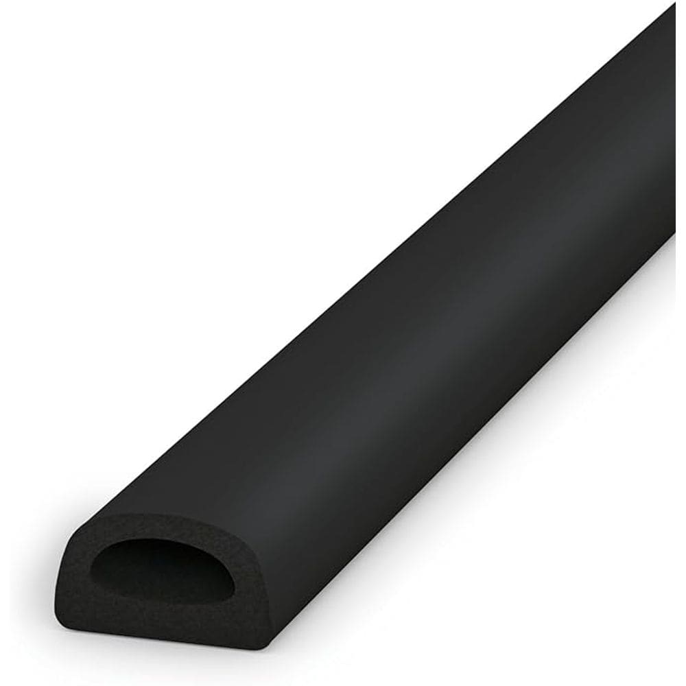 Veda Frestas Adesivo 6mm Preto Isolamento Térmico Vedação Porta Janela