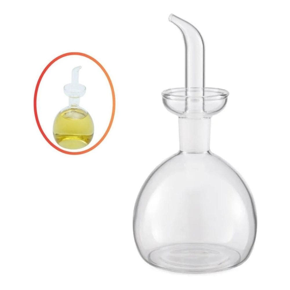 Galheteiro De Vidro Redondo Com Bico Dosador 250Ml Oikos