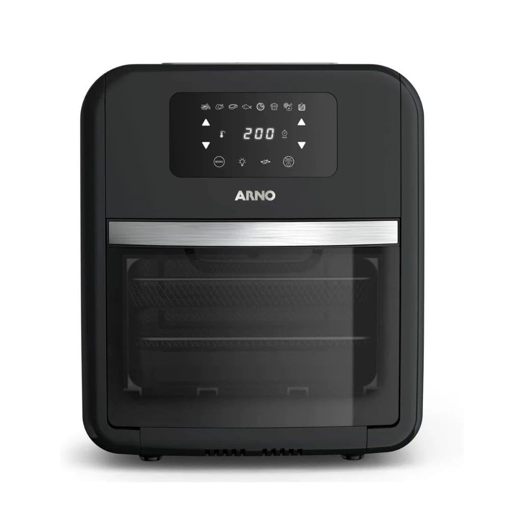 Airfryer Arno Expert 9 em 1 Digital, 11L Painel Touch, Grelha em Alumínio Fundido, 7 Acessórios UFE9