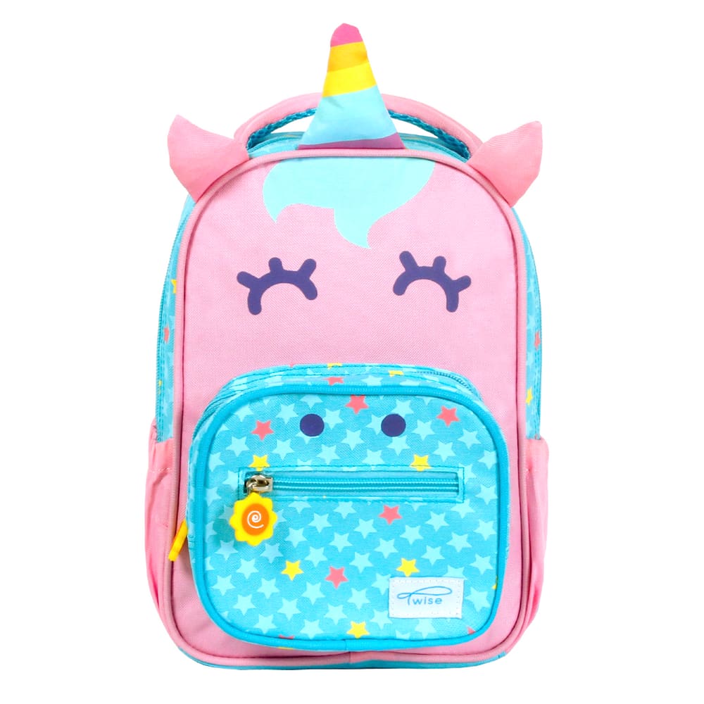 Mochila TWISE Side-Kick Preschool para crianças com design de unicórnio