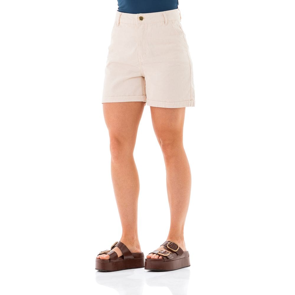Shorts Jeans Feminino Arauto Mom Natural
