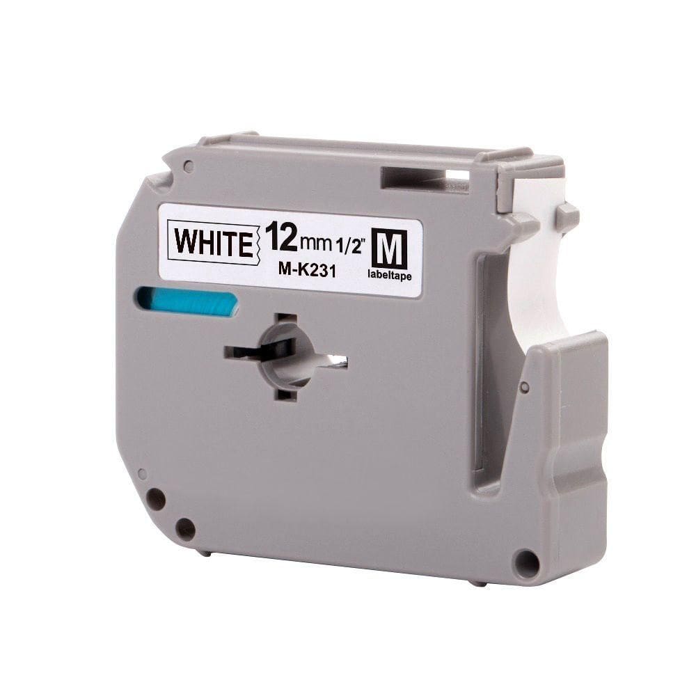 Fita Para Rotulador Hammer M-k231 12mm Preto Sobre Branco (000003164563)