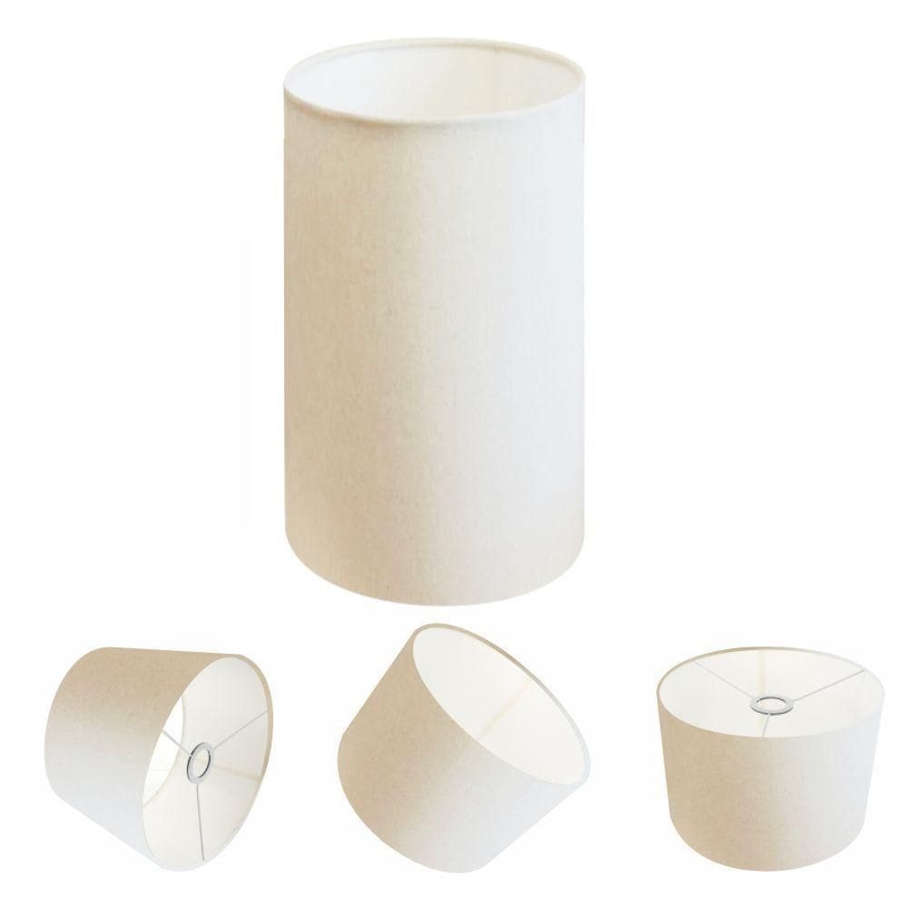 Cúpula Abajur E Luminária Cilíndrica Vivare Cp-7002 ø13x30cm - Bocal Nacional Branco