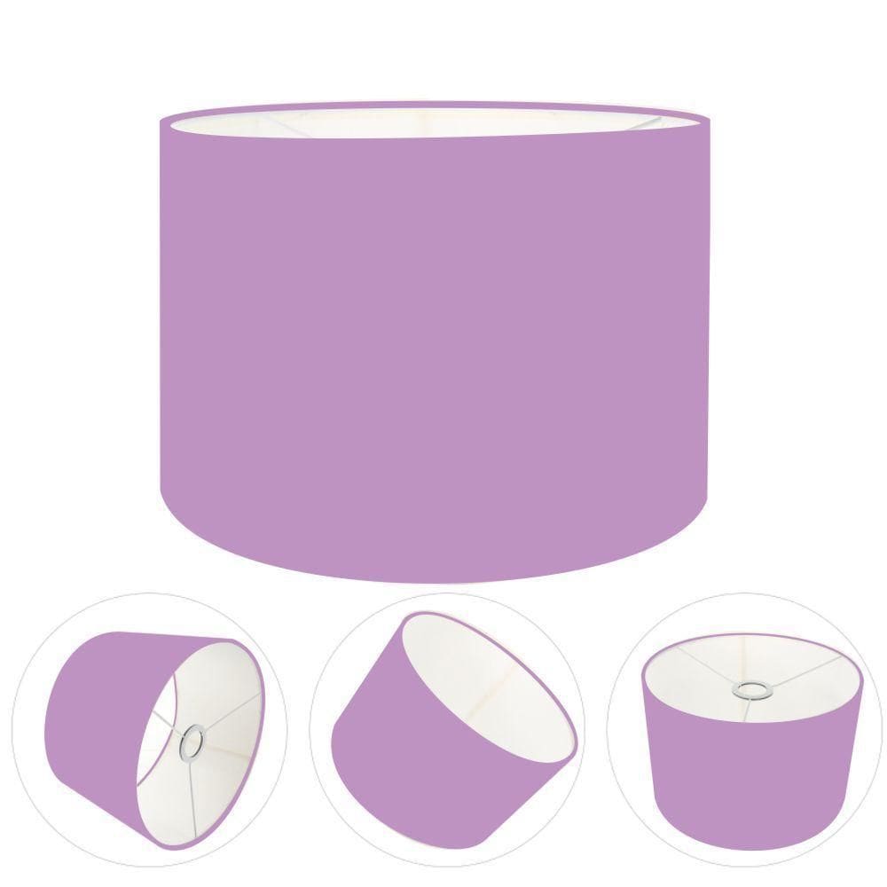 Cúpula Abajur Cilíndrica Cp-7022 ø45x30cm Lillás