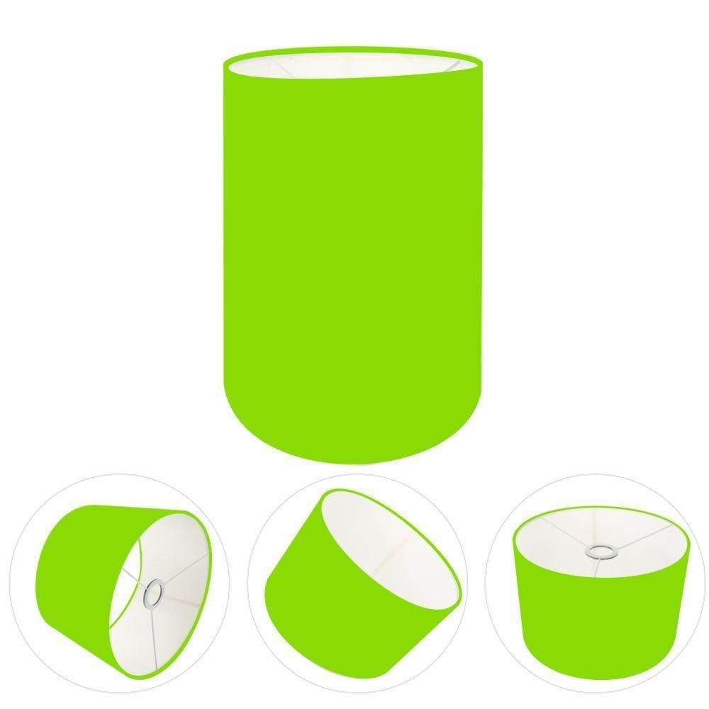 Cúpula Abajur Cilíndrica Cp-7006 ø18x25cm Verde Limão