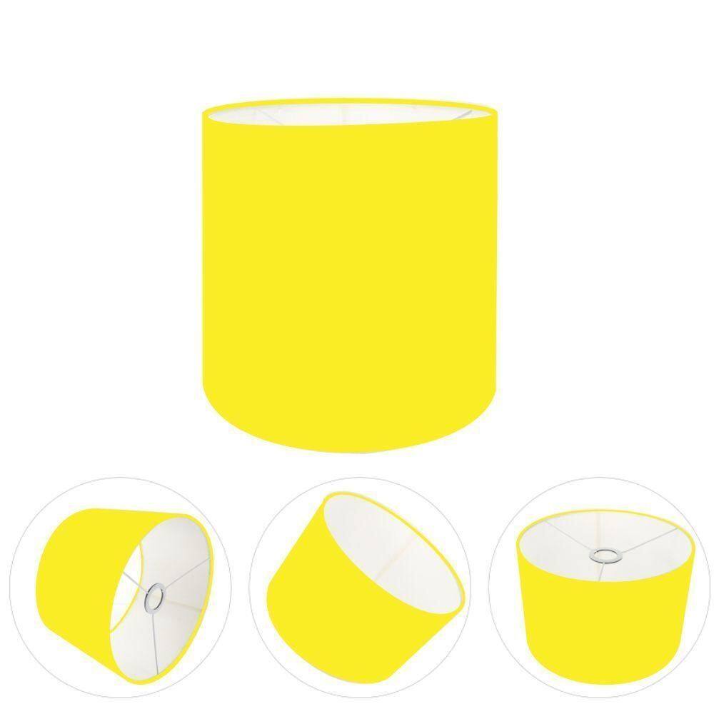 Cúpula Abajur Cilíndrica Cp-7005 ø18x18cm Amarelo
