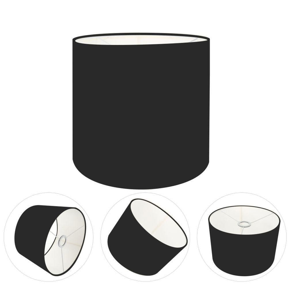 Cúpula Abajur Cilíndrica Cp-7007 ø20x22cm Preto