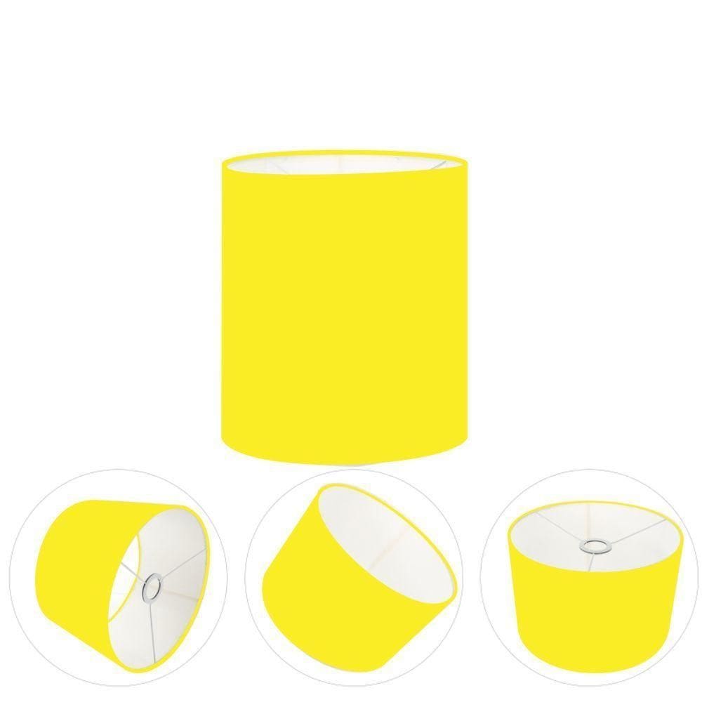 Cúpula Abajur Cilíndrica Cp-7001 ø13x15cm - Amarelo