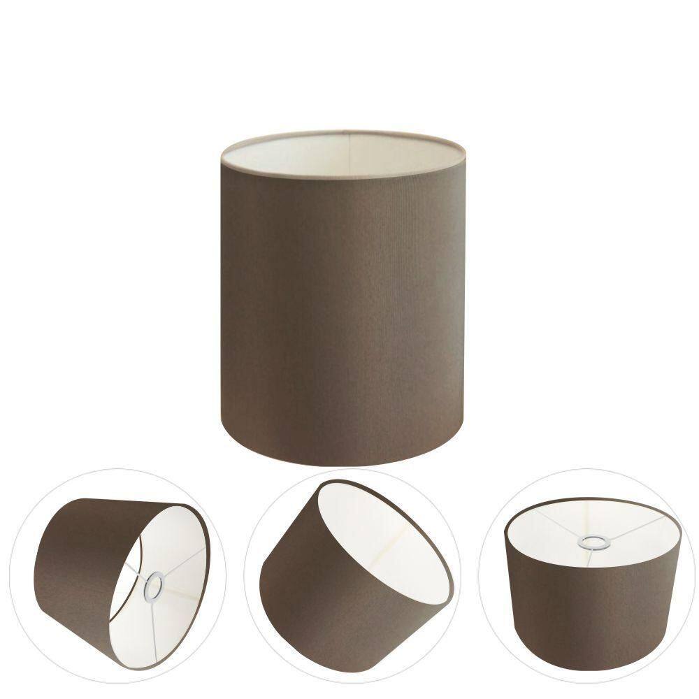 Cúpula Abajur Cilíndrica Cp-7001 ø13x15cm - Caqui
