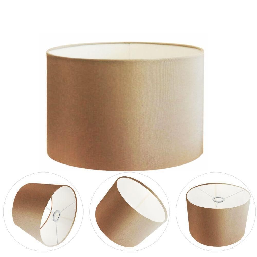 Cúpula Abajur Cilíndrica Cp-7022 ø45x30cm Palha