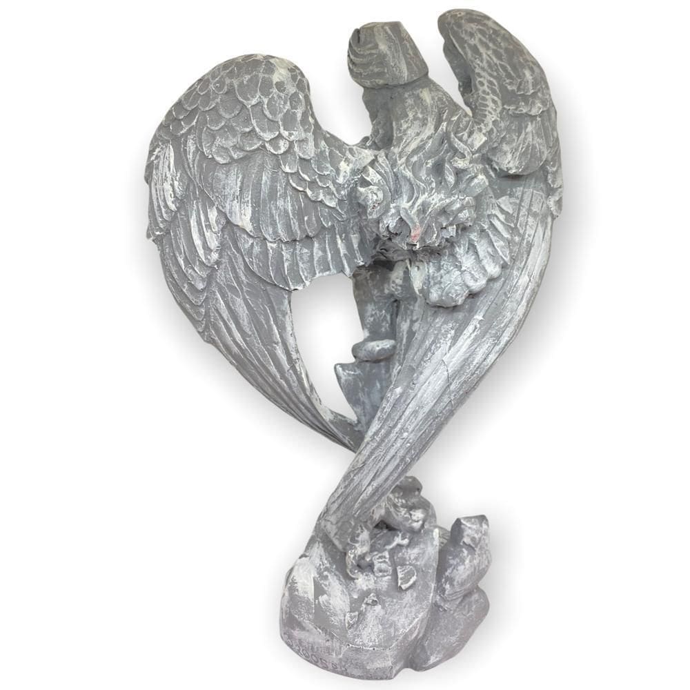 Escultura Lilith Cinza 30 Cm Em Resina