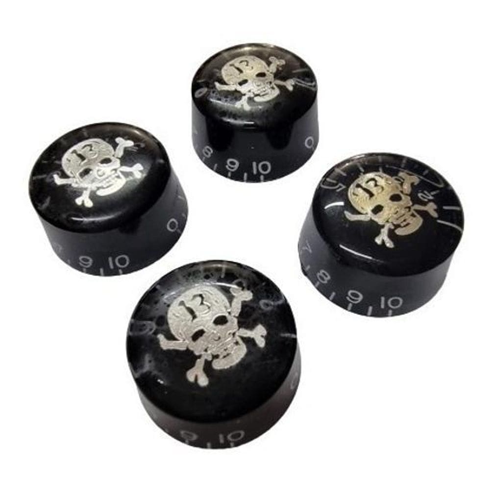 Kit 4 Knob Caveira Les Paul Sg Prs Andaluz