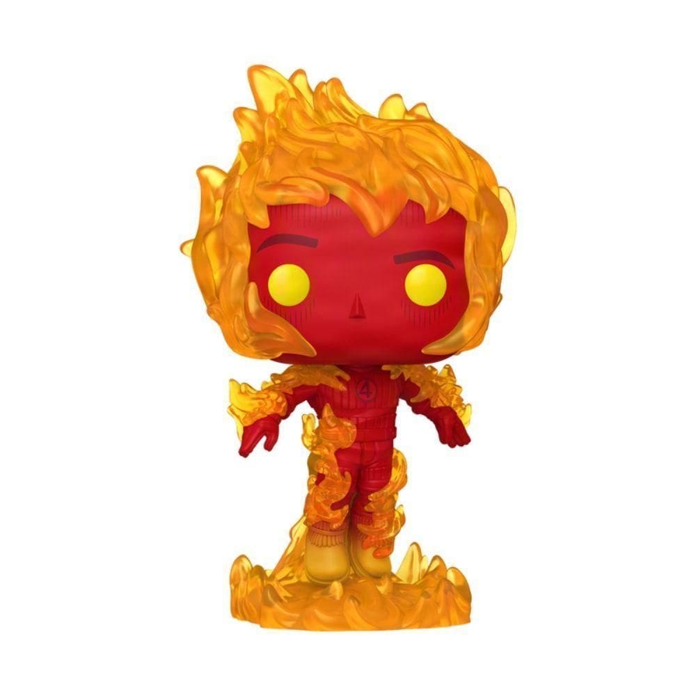 Boneco Funko Pop! Marvel Quarteto Fantástico - Tocha Humana