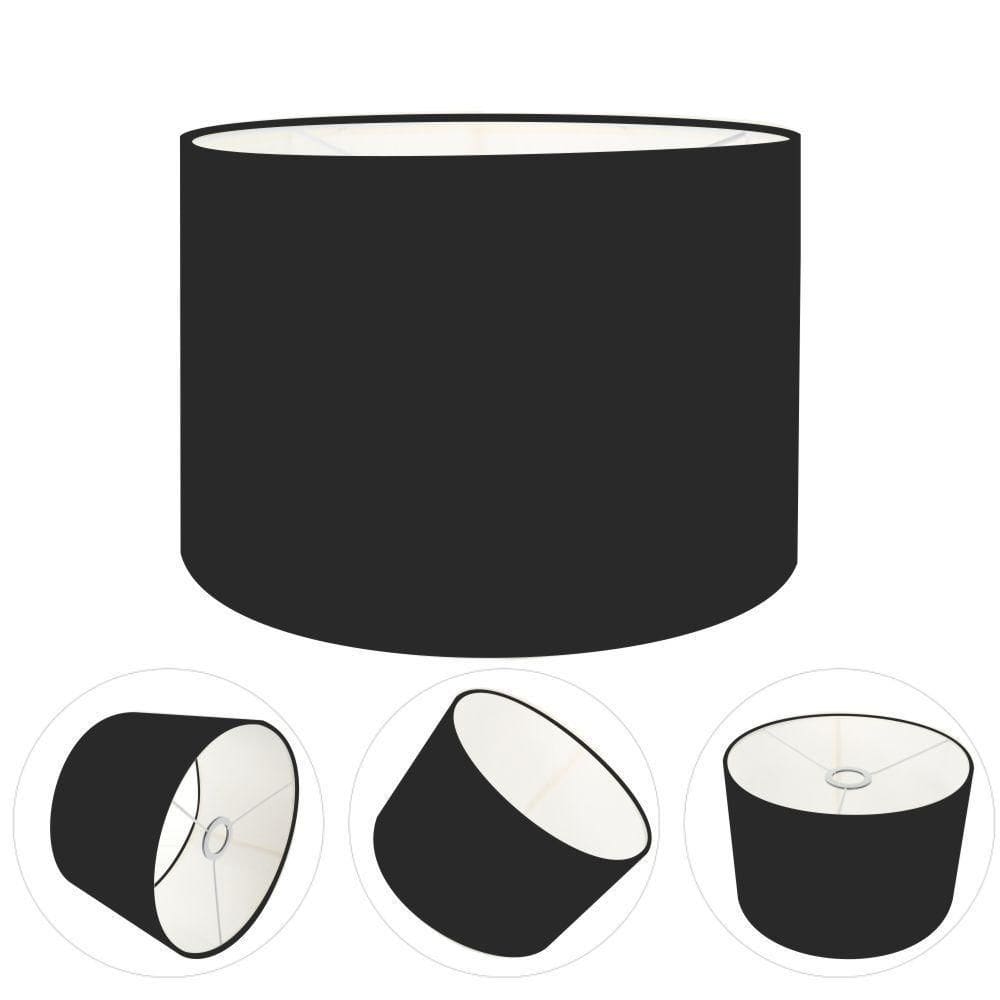 Cúpula Abajur Cilíndrica Cp-7018 ø40x25cm Preto