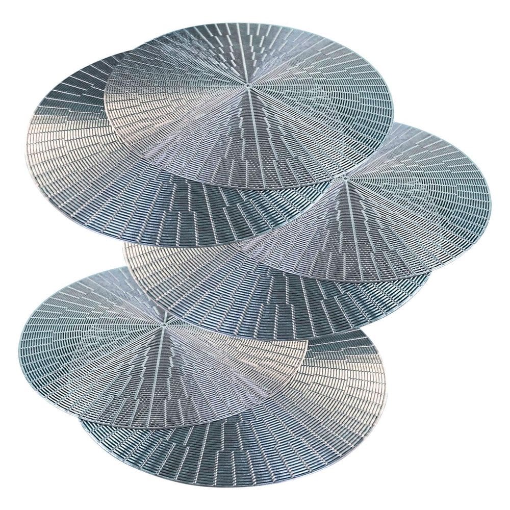 Jogo Americano 6 Peças Mesa Posta Mesa Redondo Linha Luxo