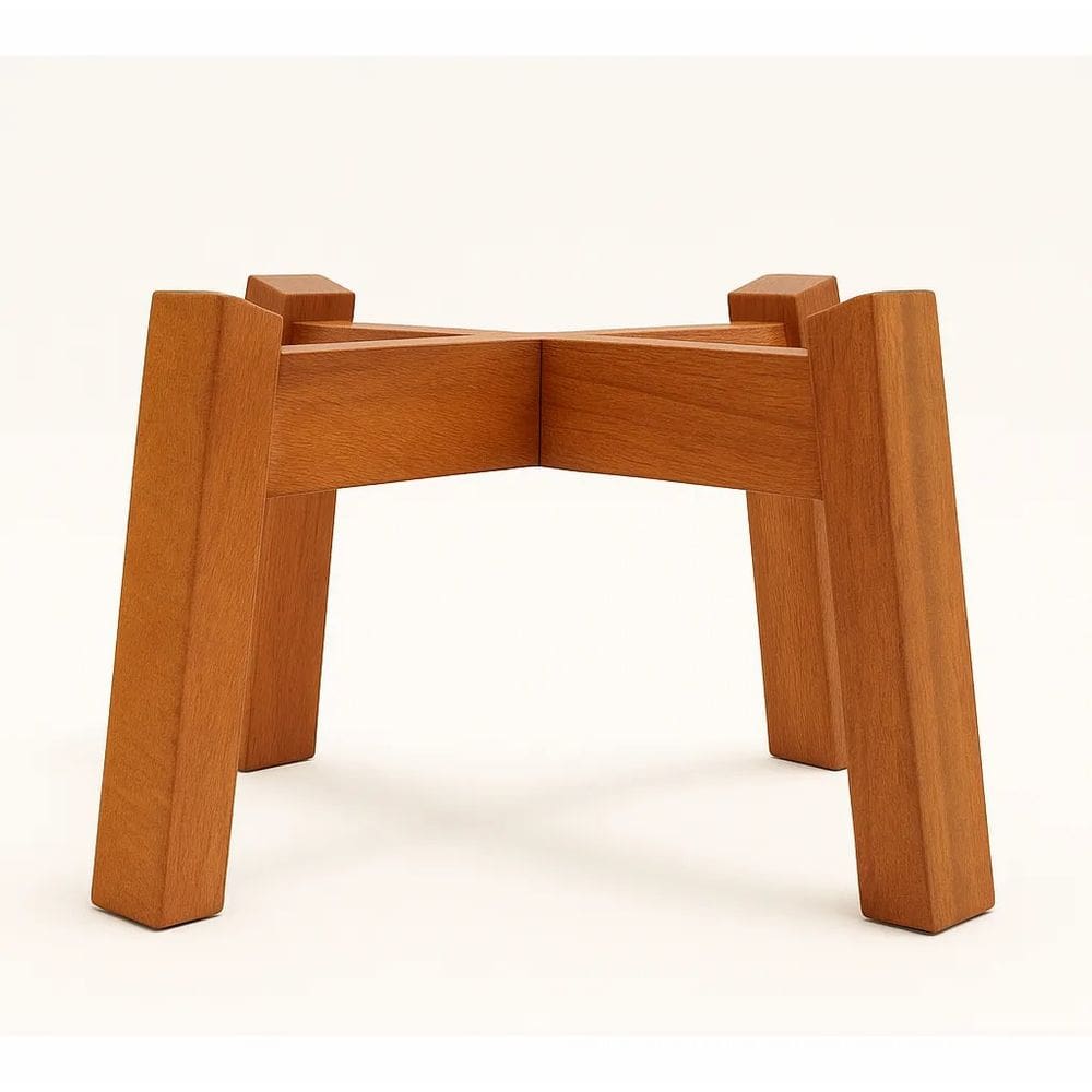 Suporte Para Vaso De Planta Base Madeira Pezinho Rústico