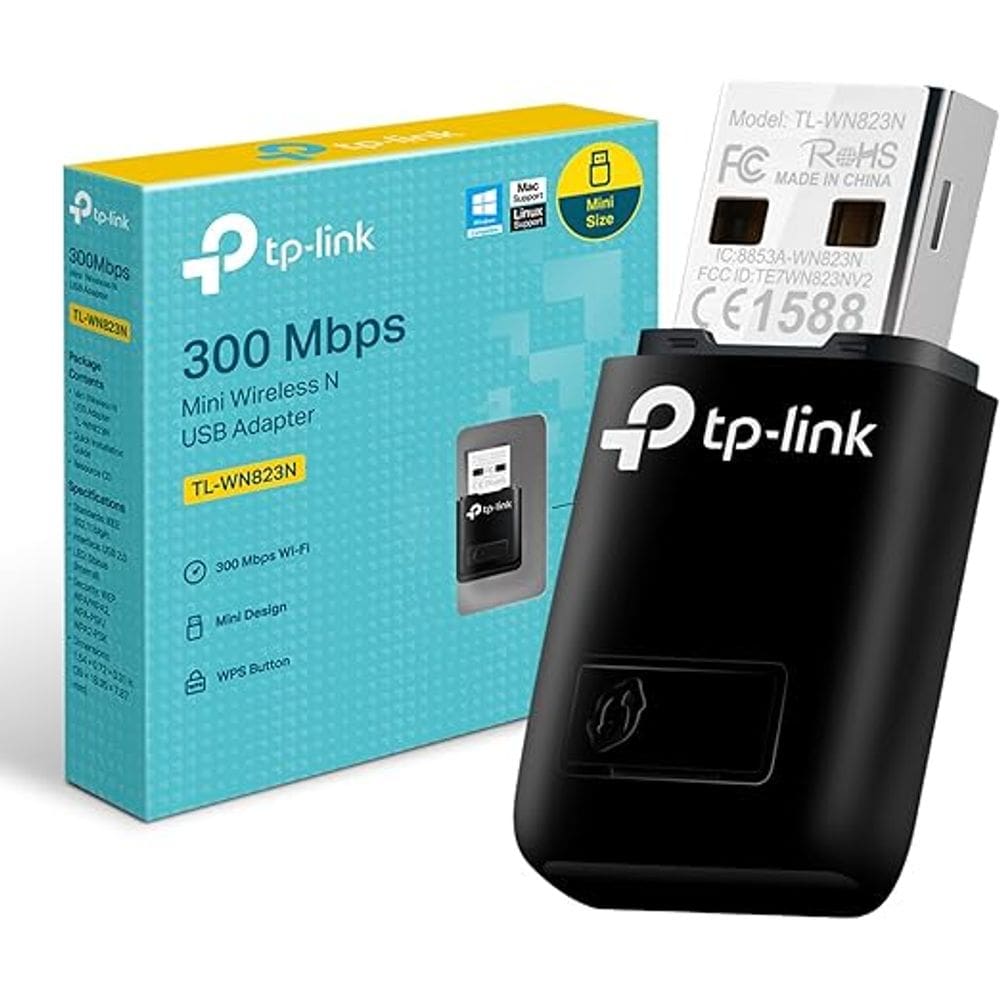 TP-Link ADAPTADOR WIRELESS USB 300 MBPS (2 4 GHZ), TL-WN823N