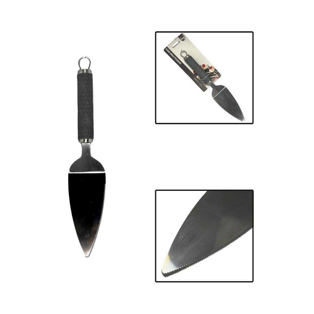 Espátula Bolo Torta Inox Silicone Lâmina Serra