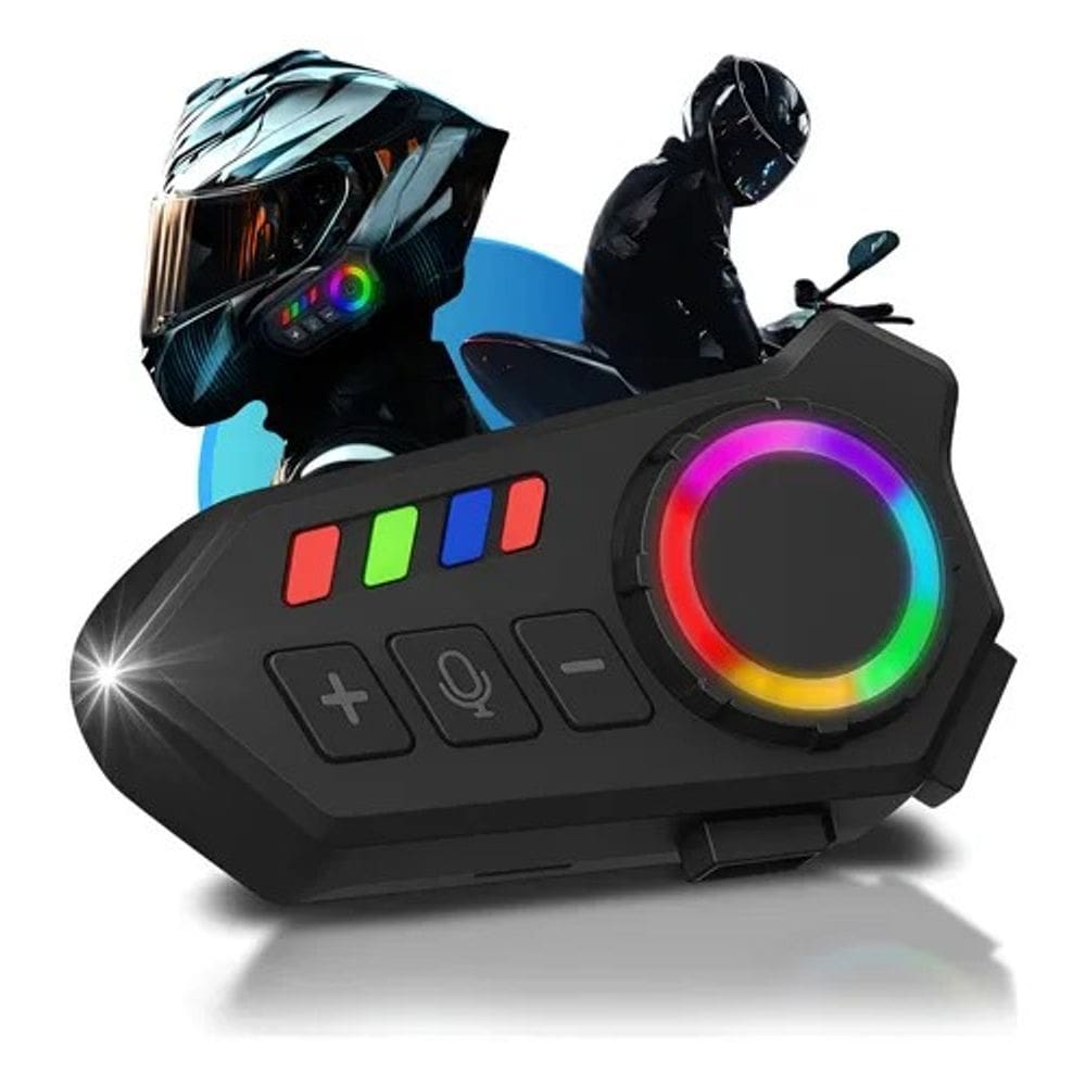 Fone De Ouvido K06 Para Capacete Bluetooth Headset Rgb Sem Fio K06