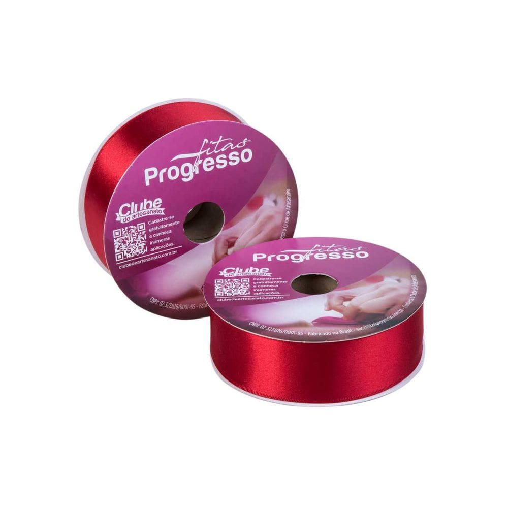 Fita De Cetim 38Mm 50Mts. Vermelho 209