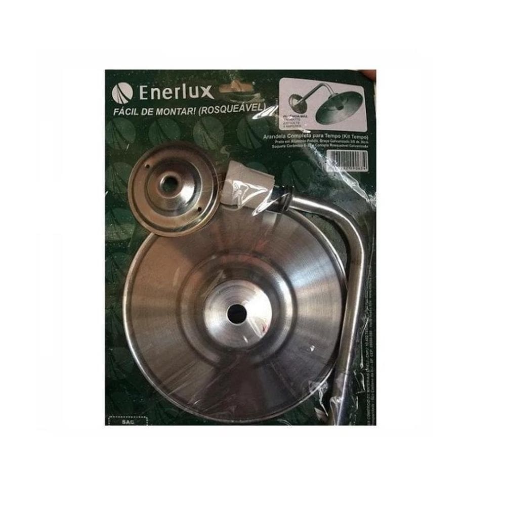 Arandela Kit C/Braço Curvo Tempo 100W Área Externa Parede