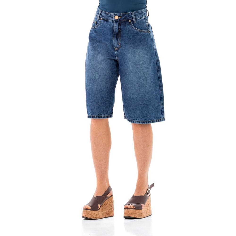 Bermuda Jeans Feminino Arauto Super Jorts